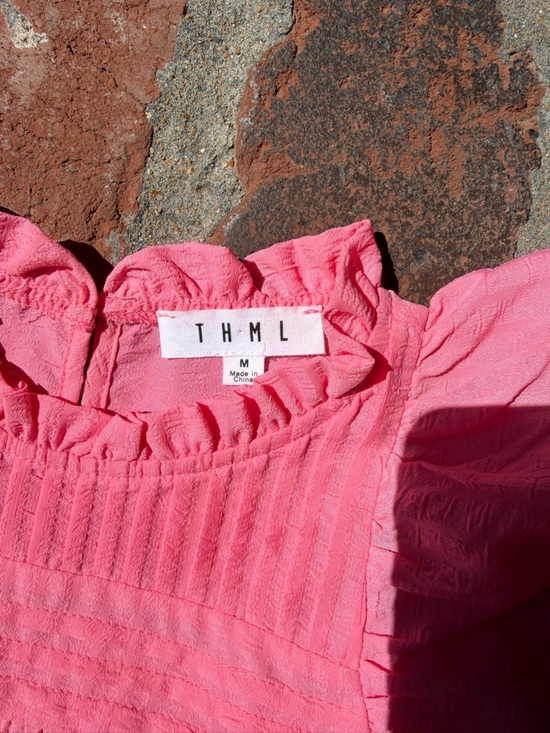 THML Pink Ruffle top - Picture 2 of 3